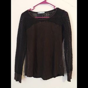 Lace-Sleeved Shirt